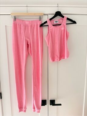 Hidden Cult Pink Terry Cloth Loungewear Set